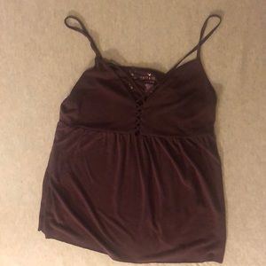 American Eagle suede top- worn